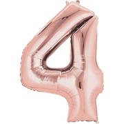 34in Rose Gold Number Balloon (4)